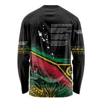 Vanuatu 46th Year Anniversary Long Sleeve Shirt Vintage Grunge Vanuatu Flag Heritage
