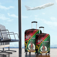 Vanuatu 46th Year Anniversary Luggage Cover Vintage Grunge Vanuatu Flag Heritage