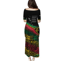 Vanuatu 46th Year Anniversary Puletasi Vintage Grunge Vanuatu Flag Heritage