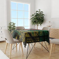 Vanuatu 46th Year Anniversary Tablecloth Vintage Grunge Vanuatu Flag Heritage