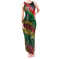 Vanuatu 46th Year Anniversary Tank Maxi Dress Vintage Grunge Vanuatu Flag Heritage