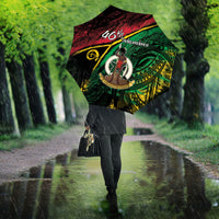 Vanuatu 46th Year Anniversary Umbrella Vintage Grunge Vanuatu Flag Heritage