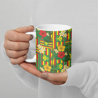 Hawaii Kanaka Maoli Hibiscus Ceramic Mug Hawaiian Flag Motif