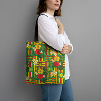 Hawaii Kanaka Maoli Hibiscus Tote Bag Hawaiian Flag Motif LT9 - Polynesian Pride