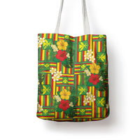 Hawaii Kanaka Maoli Hibiscus Tote Bag Hawaiian Flag Motif LT9 - Polynesian Pride