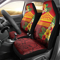 Hawaii Ku Kia'i Mauna Car Seat Cover Hibiscus Kakau Pattern