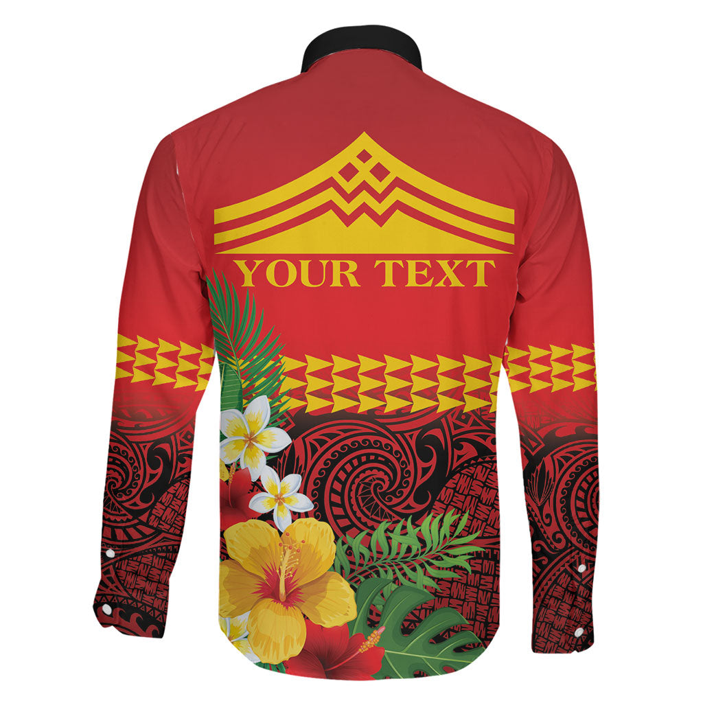 Hawaii Ku Kia'i Mauna Personalized Family Matching Off Shoulder Maxi Dress and Hawaiian Shirt Hibiscus Kakau Pattern