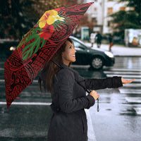 Hawaii Ku Kia'i Mauna Umbrella Hibiscus Kakau Pattern