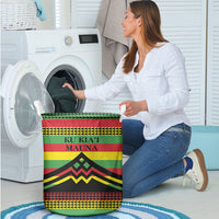 Hawaii Ku Kia'i Mauna Laundry Basket Hawaiian Kanaka Maoli Motif