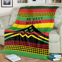 Hawaii Ku Kia'i Mauna Blanket Hawaiian Kanaka Maoli Motif