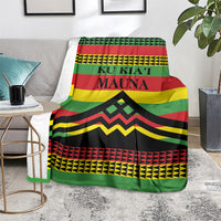 Hawaii Ku Kia'i Mauna Blanket Hawaiian Kanaka Maoli Motif