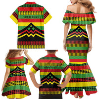 Hawaii Ku Kia'i Mauna Personalized Family Matching Mermaid Dress and Hawaiian Shirt Hawaiian Kanaka Maoli Motif LT9 - Polynesian Pride