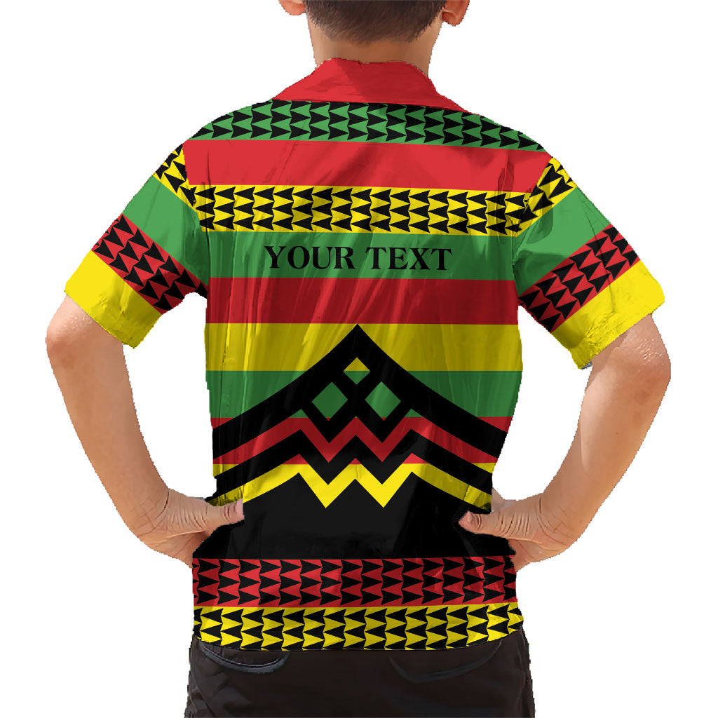Hawaii Ku Kia'i Mauna Personalized Family Matching Off Shoulder Short Dress and Hawaiian Shirt Hawaiian Kanaka Maoli Motif LT9 - Polynesian Pride
