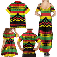Hawaii Ku Kia'i Mauna Personalized Family Matching Summer Maxi Dress and Hawaiian Shirt Hawaiian Kanaka Maoli Motif LT9 - Polynesian Pride