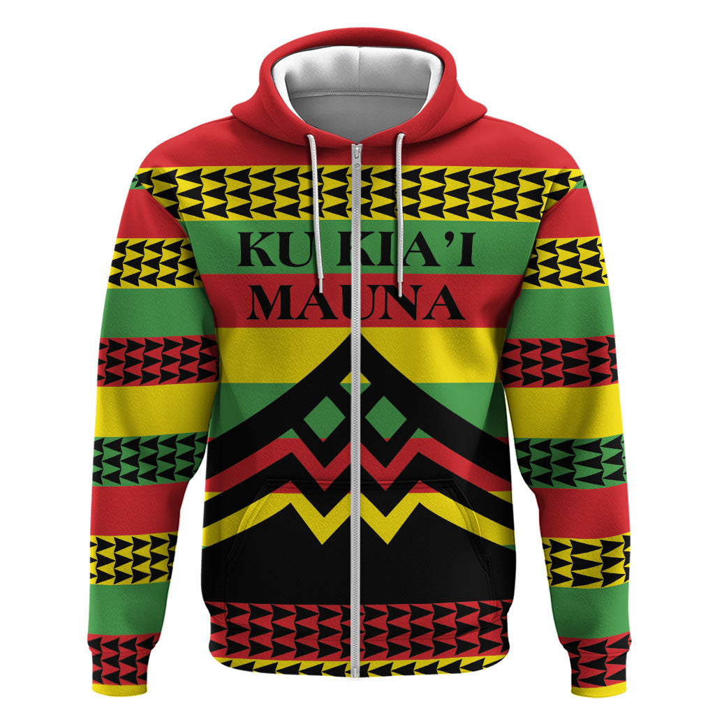 Hawaii Ku Kia'i Mauna Personalized Hoodie Hawaiian Kanaka Maoli Motif
