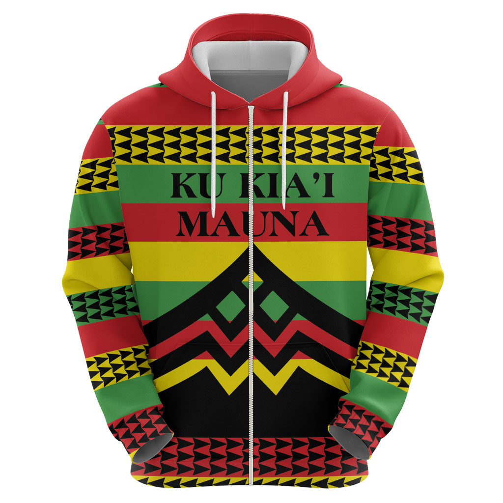 Hawaii Ku Kia'i Mauna Personalized Hoodie Hawaiian Kanaka Maoli Motif