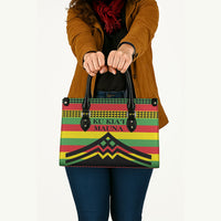 Hawaii Ku Kia'i Mauna Leather Bag Hawaiian Kanaka Maoli Motif