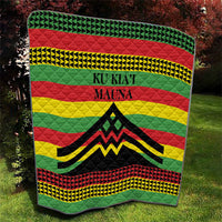 Hawaii Ku Kia'i Mauna Quilt Hawaiian Kanaka Maoli Motif