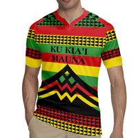 Hawaii Ku Kia'i Mauna Personalized Rugby Jersey Hawaiian Kanaka Maoli Motif