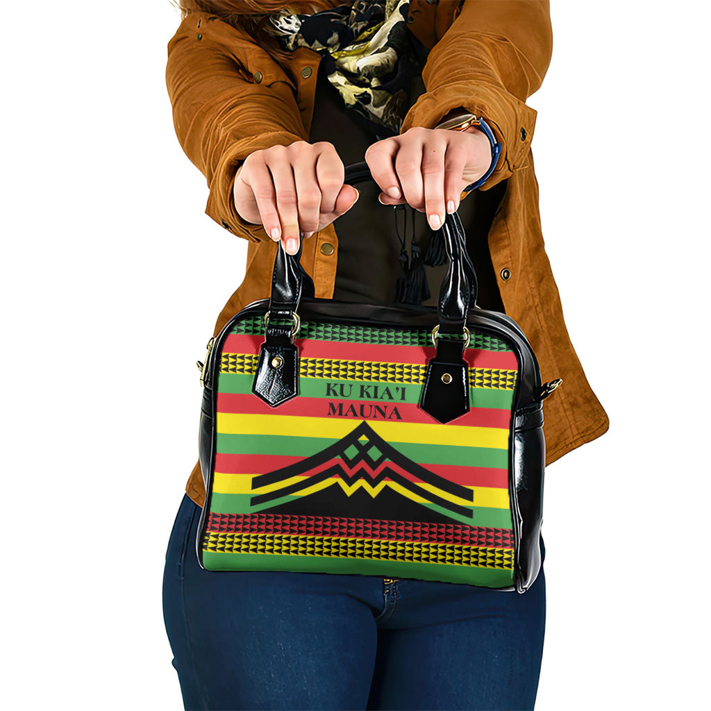 Hawaii Ku Kia'i Mauna Shoulder Handbag Hawaiian Kanaka Maoli Motif