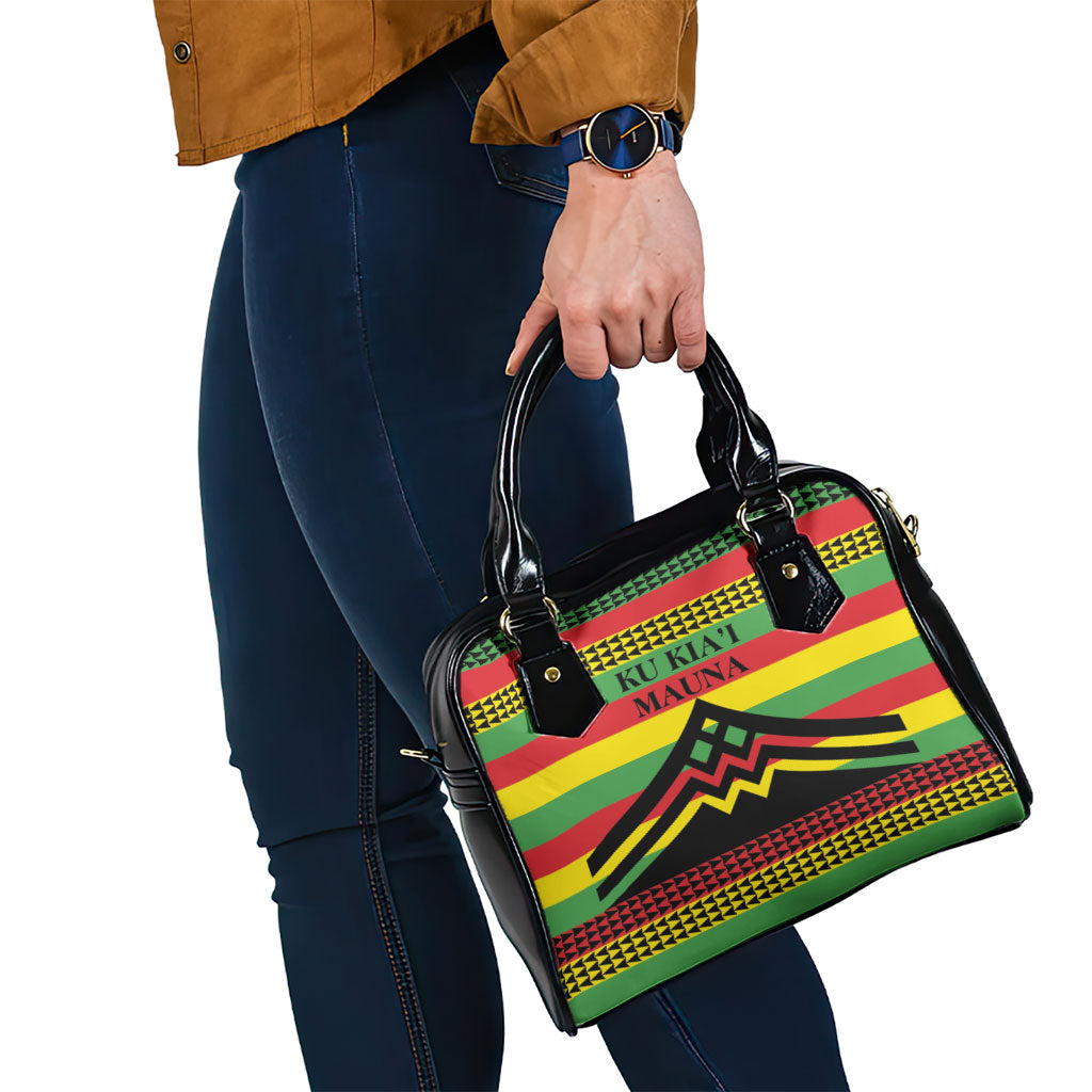 Hawaii Ku Kia'i Mauna Shoulder Handbag Hawaiian Kanaka Maoli Motif