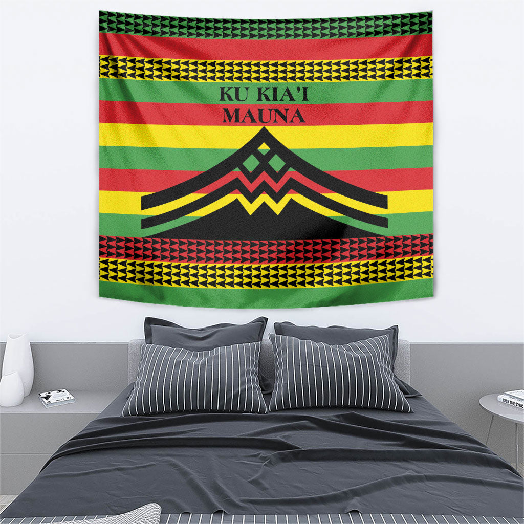 Hawaii Ku Kia'i Mauna Tapestry Hawaiian Kanaka Maoli Motif LT9 - Polynesian Pride