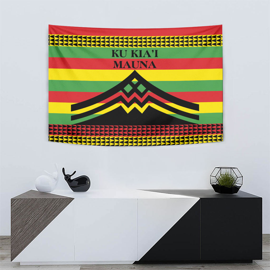 Hawaii Ku Kia'i Mauna Tapestry Hawaiian Kanaka Maoli Motif LT9 - Polynesian Pride