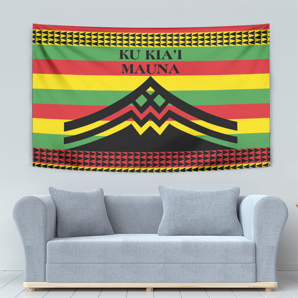 Hawaii Ku Kia'i Mauna Tapestry Hawaiian Kanaka Maoli Motif LT9 - Polynesian Pride