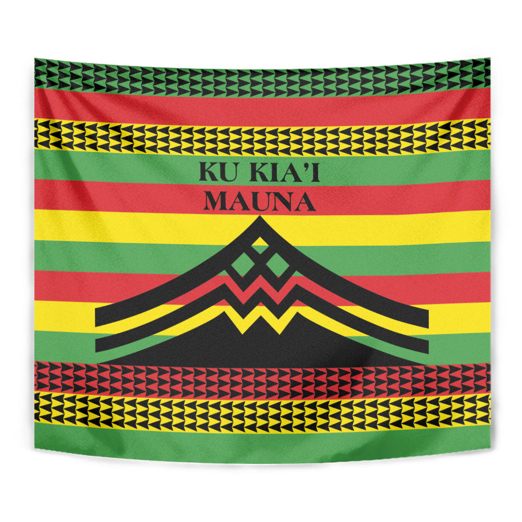Hawaii Ku Kia'i Mauna Tapestry Hawaiian Kanaka Maoli Motif LT9 - Polynesian Pride