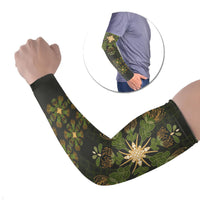 Hawaii Ohia Lehua Squares Arm Sleeves Hawaiian Quilt Inspired Floral Pattern