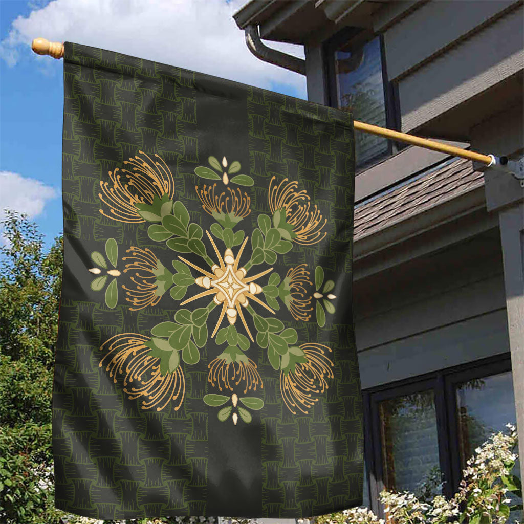 Hawaii Ohia Lehua Squares Garden Flag Hawaiian Quilt Inspired Floral Pattern