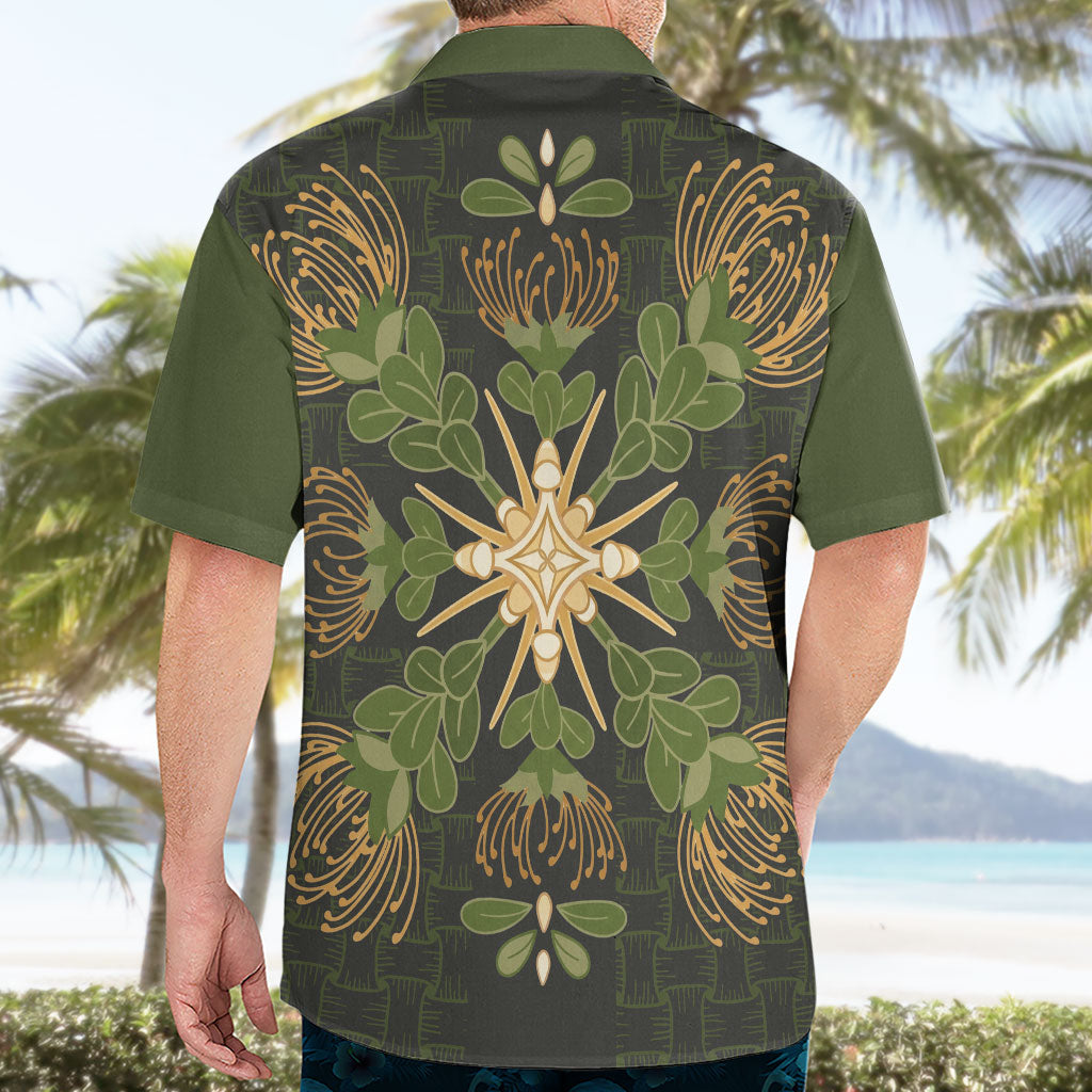 Hawaii Ohia Lehua Squares Hawaiian Shirt Hawaiian Quilt Inspired Floral Pattern