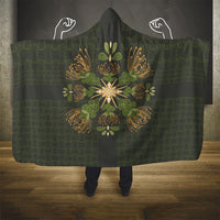 Hawaii Ohia Lehua Squares Hooded Blanket Hawaiian Quilt Inspired Floral Pattern