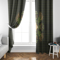Hawaii Ohia Lehua Squares Window Curtain Hawaiian Quilt Inspired Floral Pattern