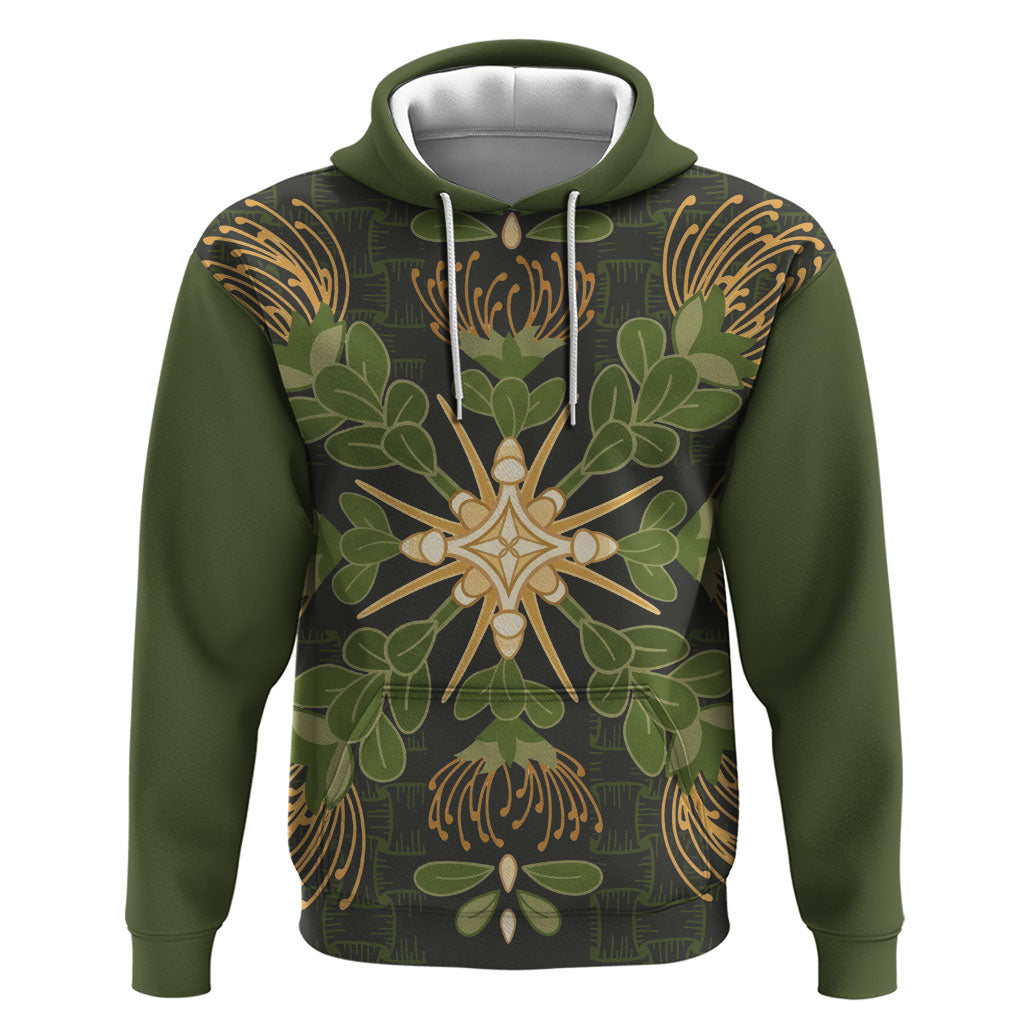 Hawaii Ohia Lehua Squares Zip Hoodie Hawaiian Quilt Inspired Floral Pattern