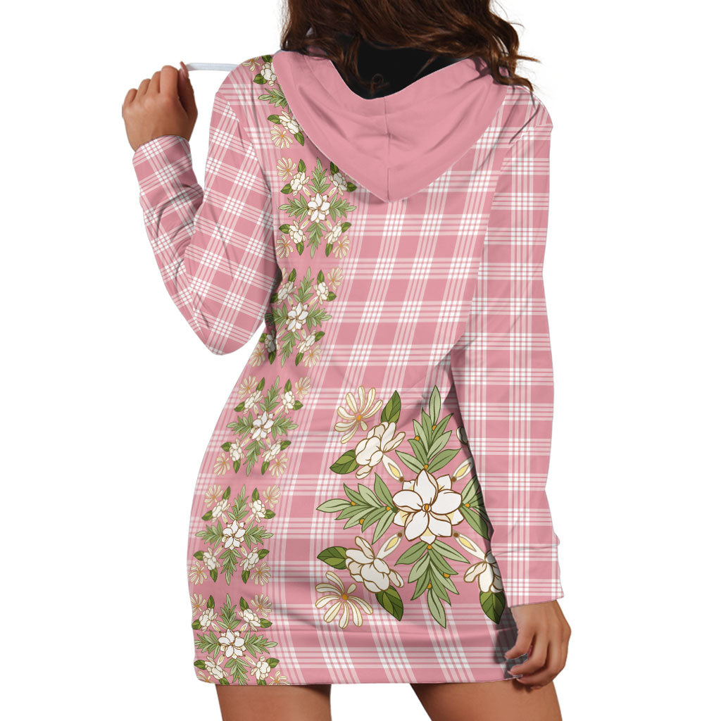 Akala Hamele Hawai'i Palaka Squares Maile Leaf Hoodie Dress Flowers Hawaiian Quilt Patterns