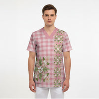 Akala Hamele Hawai'i Palaka Squares Maile Leaf Scrub Top Flowers Hawaiian Quilt Patterns