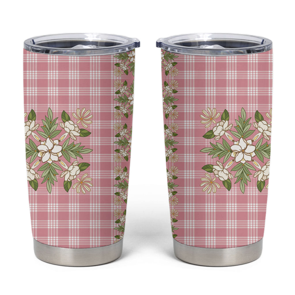 Akala Hamele Hawai'i Palaka Squares Maile Leaf Tumbler Cup Flowers Hawaiian Quilt Patterns
