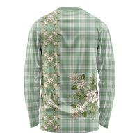 Liko Kukui Hawai'i Palaka Squares Maile Leaf Long Sleeve Shirt Flowers Hawaiian Quilt Patterns