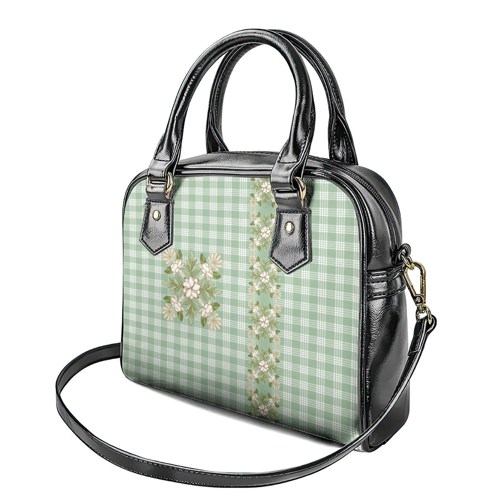 Liko Kukui Hawai'i Palaka Squares Maile Leaf Shoulder Handbag Flowers Hawaiian Quilt Patterns