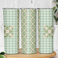 Liko Kukui Hawai'i Palaka Squares Maile Leaf Skinny Tumbler Flowers Hawaiian Quilt Patterns