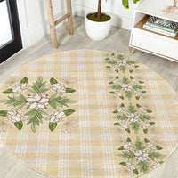 Melemele Ahiahia Hawai'i Palaka Squares Maile Leaf Round Carpet Flowers Hawaiian Quilt Patterns