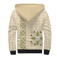 Melemele Ahiahia Hawai'i Palaka Squares Maile Leaf Sherpa Hoodie Flowers Hawaiian Quilt Patterns