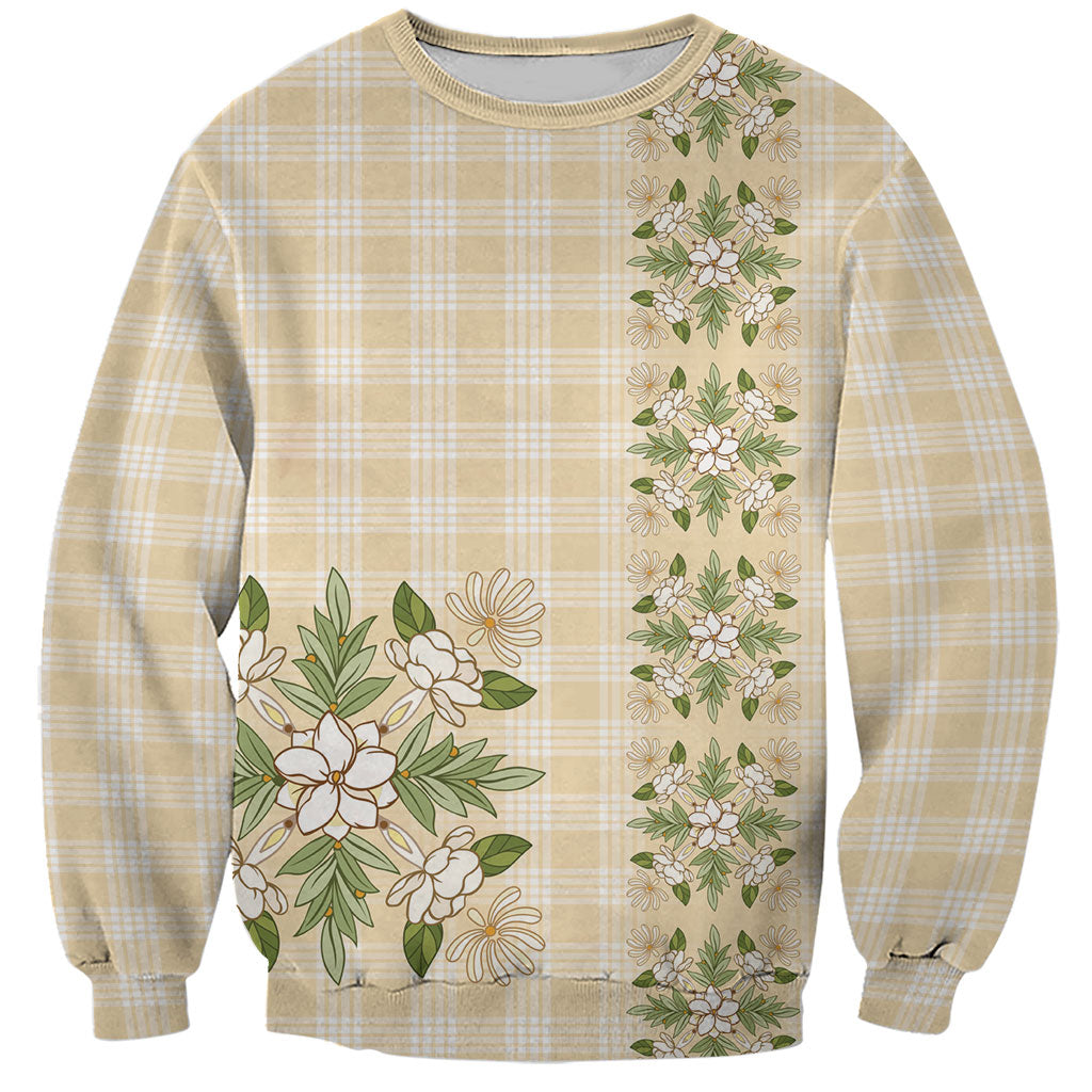 Melemele Ahiahia Hawai'i Palaka Squares Maile Leaf Sweatshirt Flowers Hawaiian Quilt Patterns