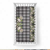 Pauli Hawai'i Palaka Squares Maile Leaf Baby Bed Cover Flowers Hawaiian Quilt Patterns LT9 28 × 52 in Soft Black - Polynesian Pride