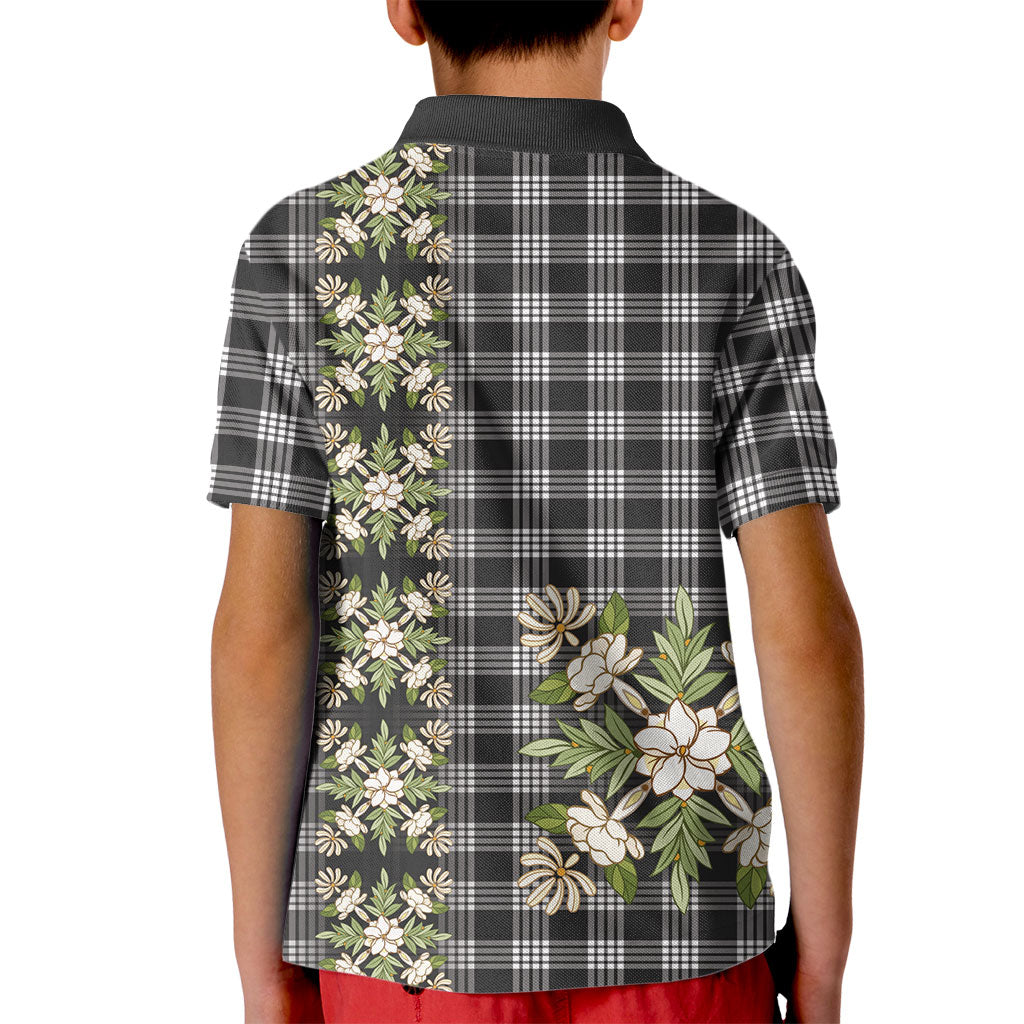 Pauli Hawai'i Palaka Squares Maile Leaf Kid Polo Shirt Flowers Hawaiian Quilt Patterns