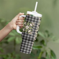 Pauli Hawai'i Palaka Squares Maile Leaf Tumbler With Handle Flowers Hawaiian Quilt Patterns