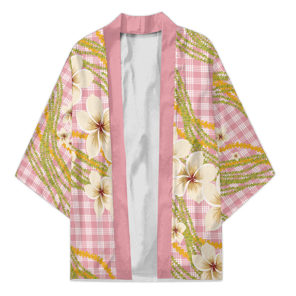 Akala Hamele Palaka Plumeria Kimono Puakenikeni and Maile Lei