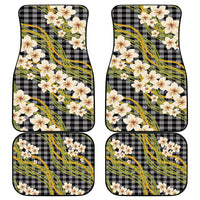 Ele'ele Hawai'i Palaka Plumeria Car Mats Puakenikeni and Maile Lei