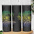 Floral Polynesian Hibiscus Tattoo Skinny Tumbler Green Gradient Style